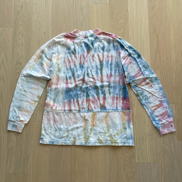 John Elliott Reconstructed Tie Dye Long Sleeve Tee Shirt - Picture 7 of 13
